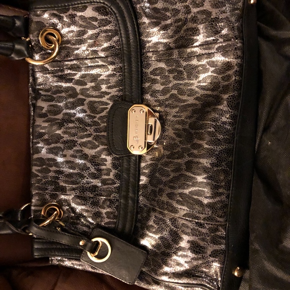 b. makowsky black leopard print - Picture 2 of 3